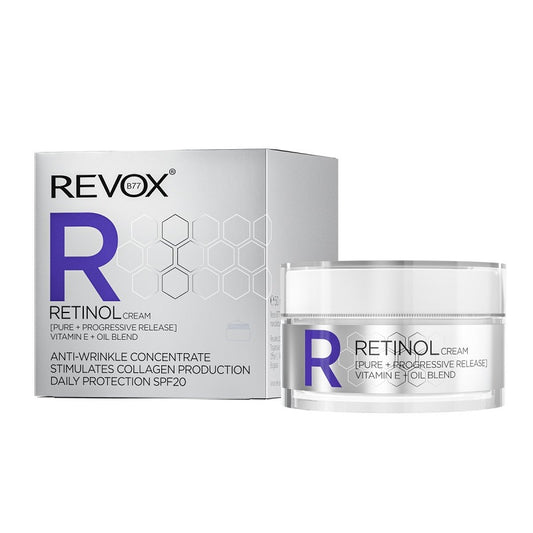 Crema pentru fata Revox cu Retinol si protectie solara SPF20, 50 ml